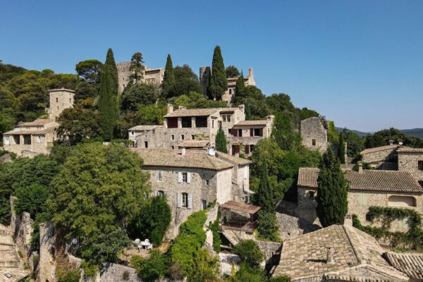 Village stone House with courtyard and views