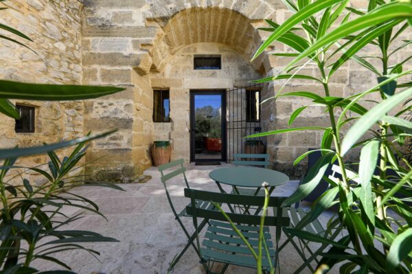 A charming village house with a courtyard and terrace