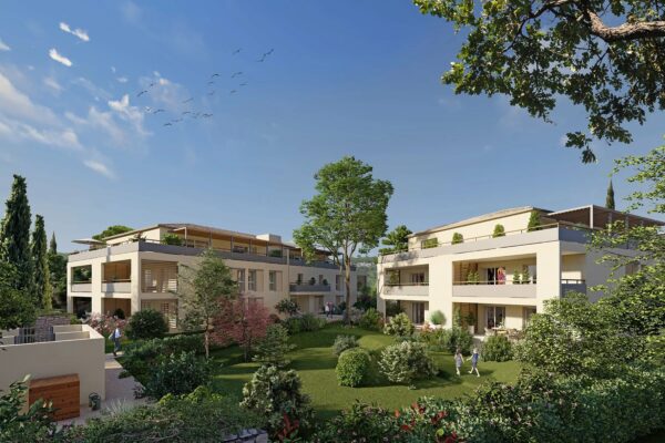 3-room apartment of 65.94 m2 off-plan (VEFA) with terrace in Uzès