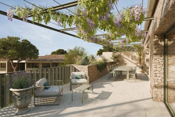 Appartement  T3 de 101,4 m2 en VEFA avec 2 terrasses, Uzès à pieds